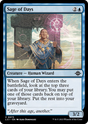 0073 Sage of Days C The Lost Caverns of Ixalan