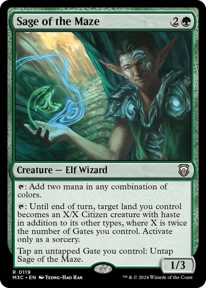 0119 Sage of the Maze R Commander: Modern Horizons 3