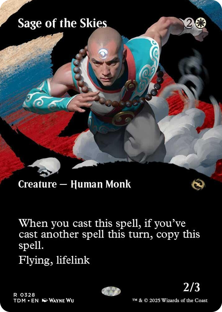 0328 Sage of the Skies (Borderless) R Dragonstorm