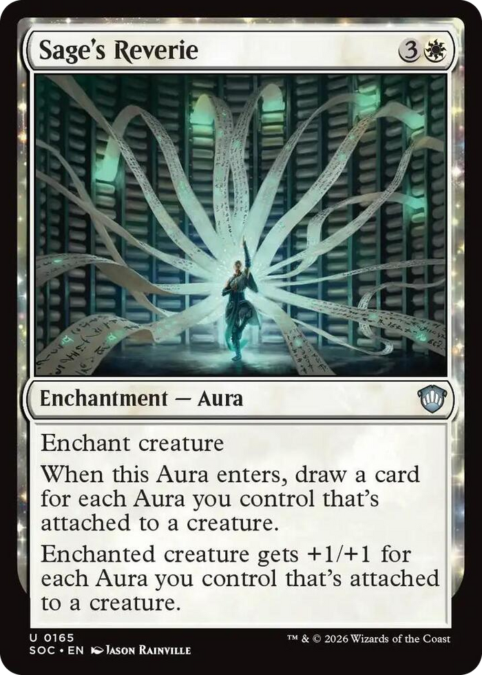 Sage's Reverie #165 U - Commander: Secrets of Strixhaven Pokemon card