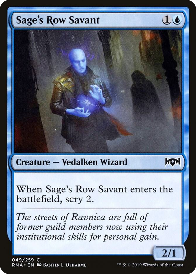 0049 Sage's Row Savant C Ravnica Allegiance