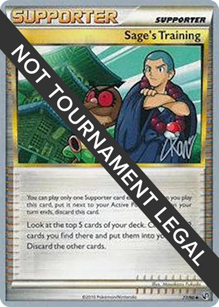 0077 Sage's Training - 2011 (Christopher Kan) Uncommon World Championship Decks