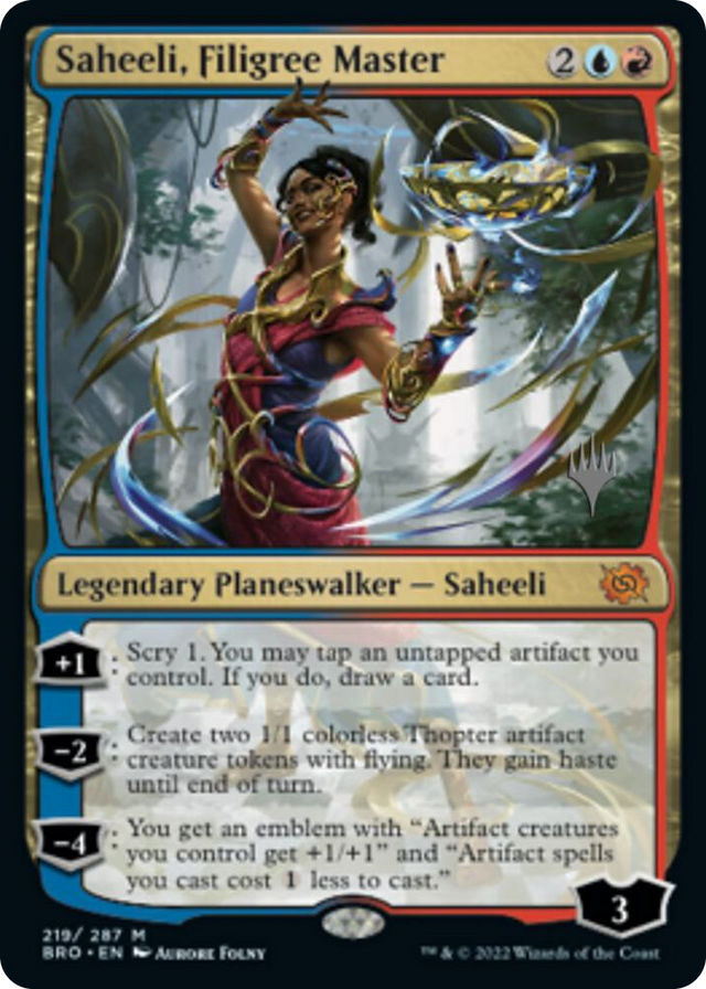 0219 Saheeli, Filigree Master M Promo Pack: The Brothers' War