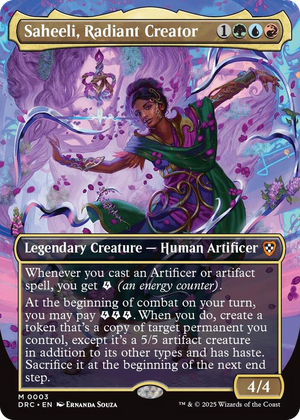 0003 Saheeli, Radiant Creator (Borderless) M Commander: Aetherdrift