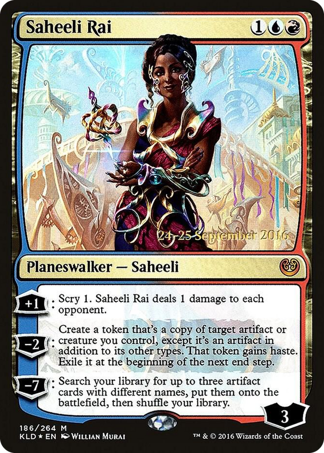 0186 Saheeli Rai M Prerelease Cards