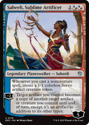 0119 Saheeli, Sublime Artificer U Commander: Aetherdrift