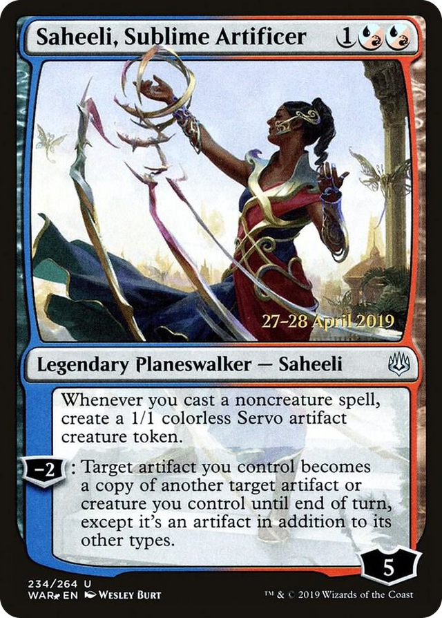 0234 Saheeli, Sublime Artificer U Prerelease Cards