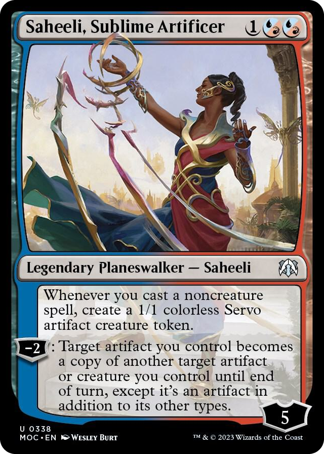 0338 Saheeli, Sublime Artificer U Commander: March of the Machine