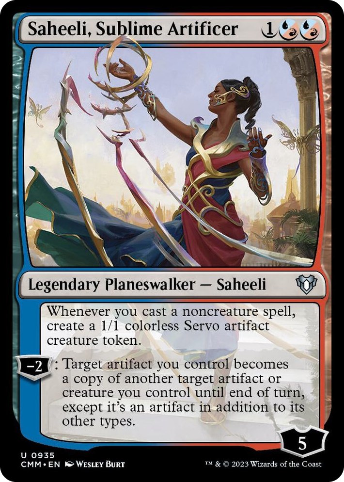 0935 Saheeli, Sublime Artificer U Commander Masters