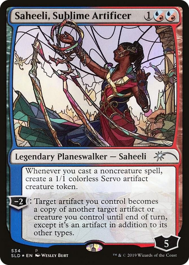 0534 Saheeli, Sublime Artificer (Stained Glass) P Secret Lair Drop Series