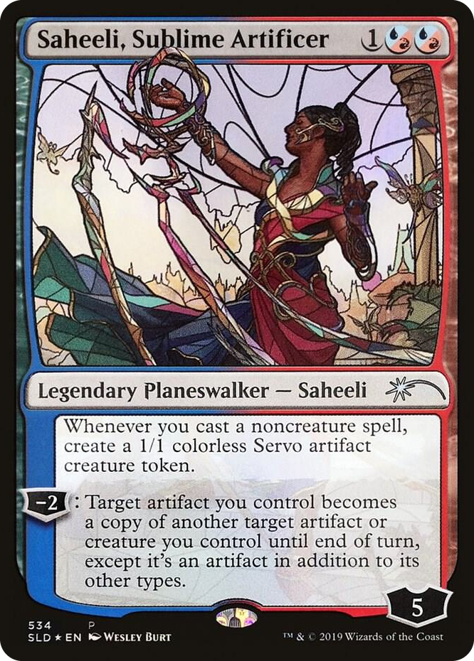 Saheeli, Sublime Artificer (Stained Glass) #534 P - Secret Lair Drop Series Pokemon card