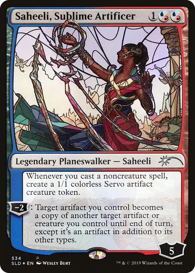 0534 Saheeli, Sublime Artificer (Stained Glass) P Secret Lair Drop Series