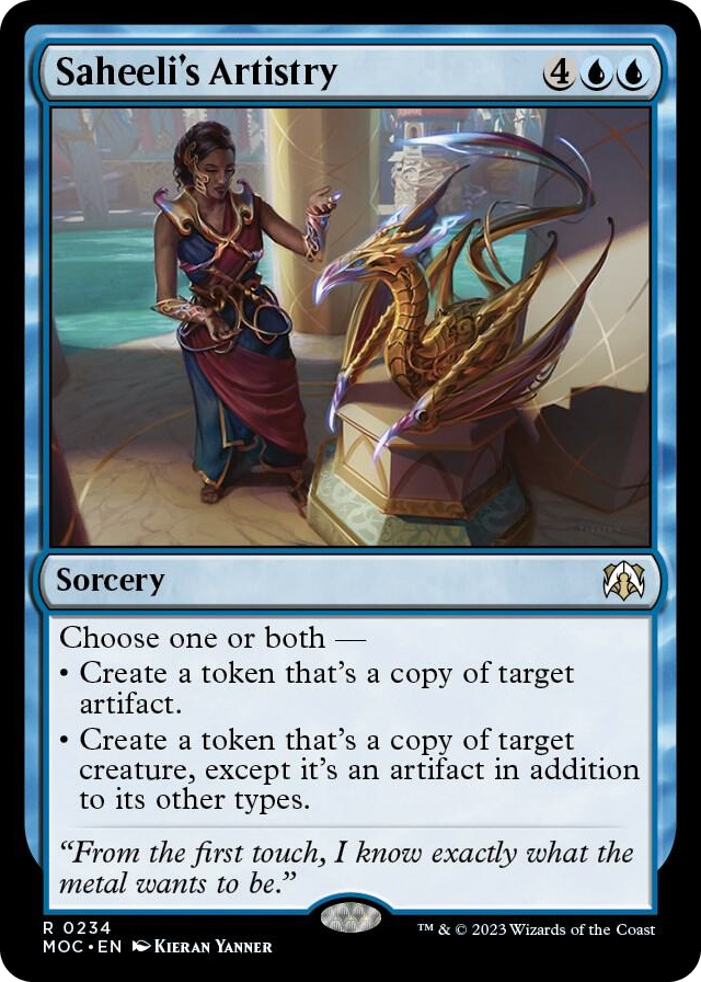 0234 Saheeli's Artistry R Commander: March of the Machine