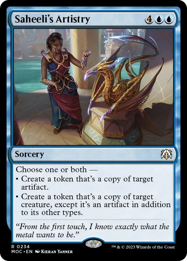 0234 Saheeli's Artistry R Commander: March of the Machine