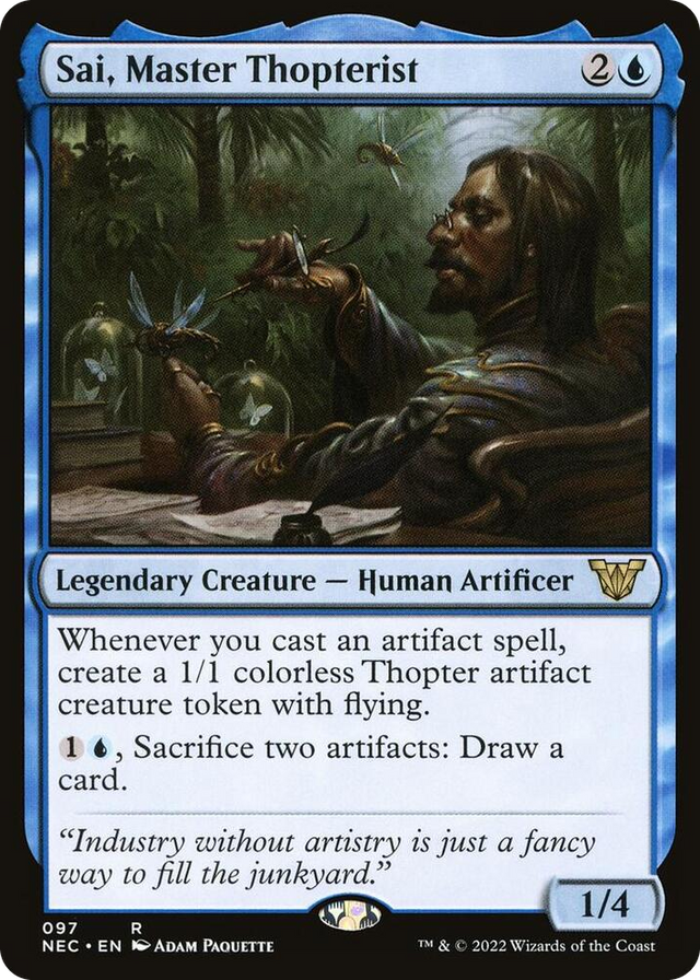 0097 Sai, Master Thopterist R Commander: Kamigawa: Neon Dynasty