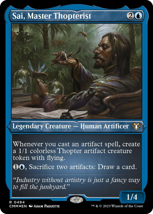 0494 Sai, Master Thopterist (Foil Etched) R Commander Masters