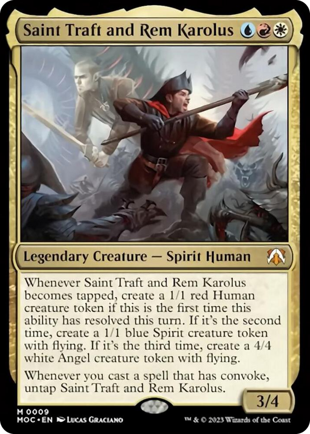 0009 Saint Traft and Rem Karolus M Commander: March of the Machine