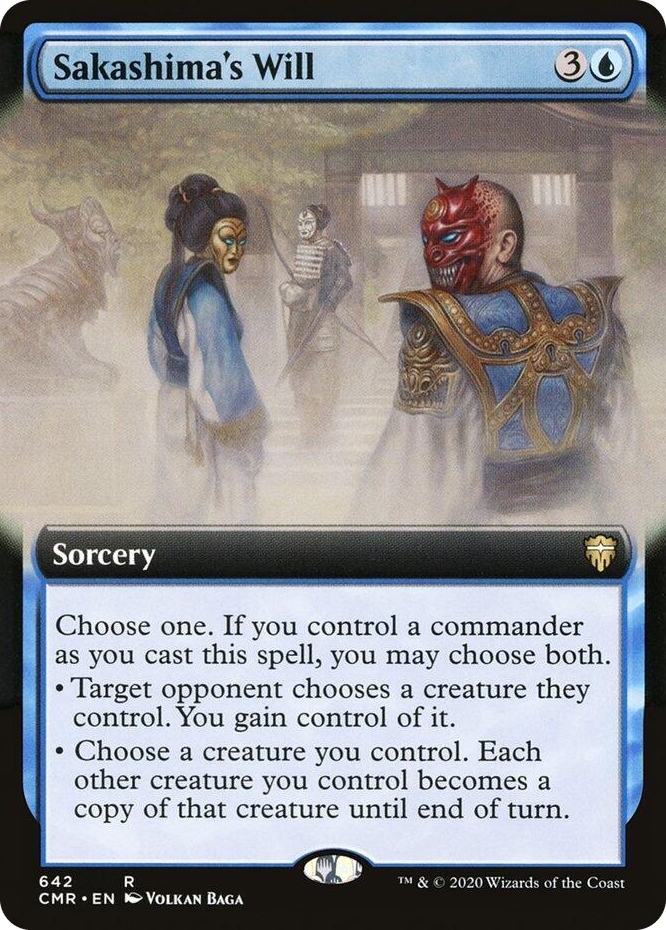 0642 Sakashima's Will (Extended Art) R Commander Legends