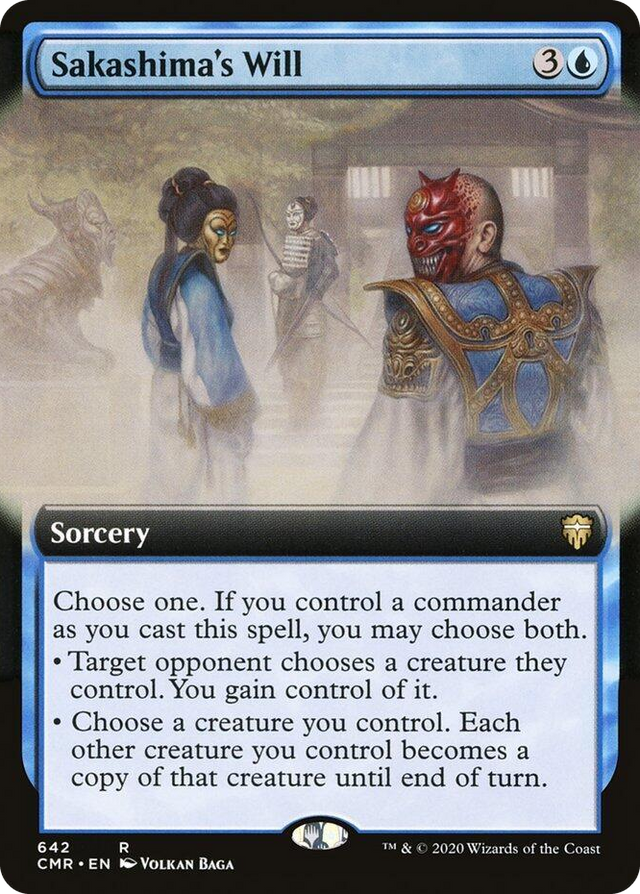 0642 Sakashima's Will (Extended Art) R Commander Legends