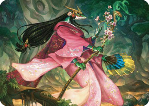 0024 Sakiko, Mother of Summer Art Card S Art Series: Commander Masters