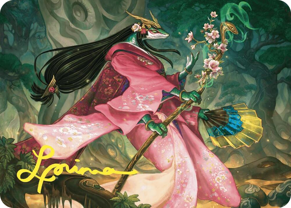 0024 Sakiko, Mother of Summer Art Card (Gold-Stamped Signature) S Art Series: Commander Masters