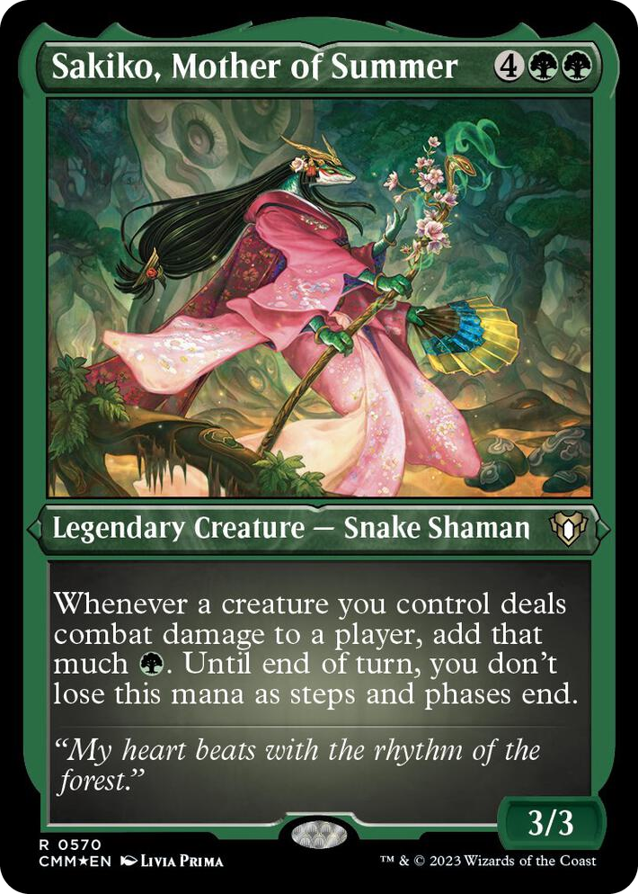 0570 Sakiko, Mother of Summer (Foil Etched) R Commander Masters