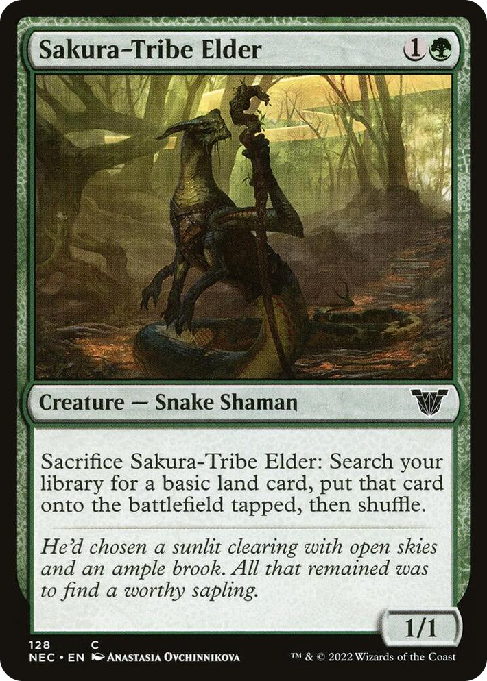 0128 Sakura-Tribe Elder C Commander: Kamigawa: Neon Dynasty