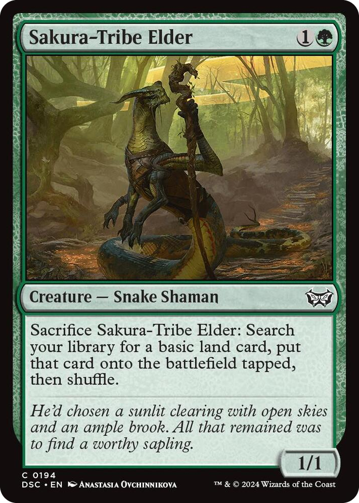 0194 Sakura-Tribe Elder C Commander: Duskmourn: House of Horror