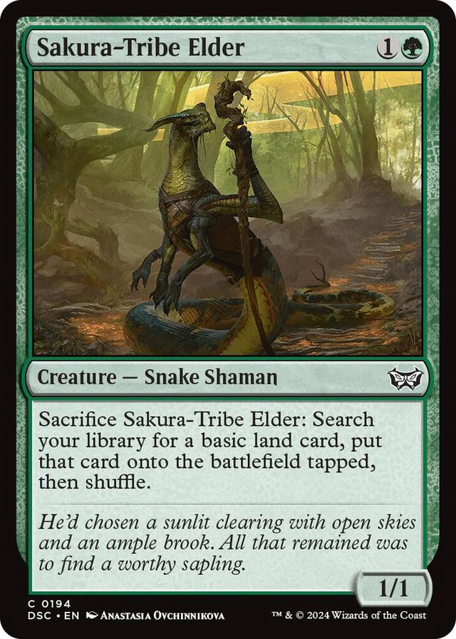 0194 Sakura-Tribe Elder C Commander: Duskmourn: House of Horror