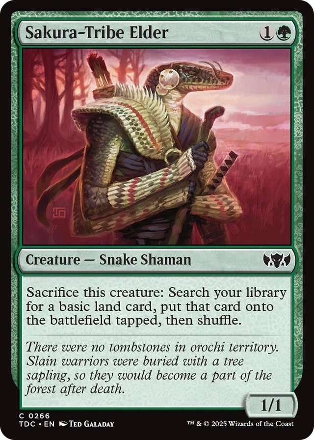 0266 Sakura-Tribe Elder C Commander: Tarkir: Dragonstorm