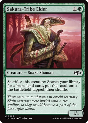 0266 Sakura-Tribe Elder C Commander: Tarkir: Dragonstorm