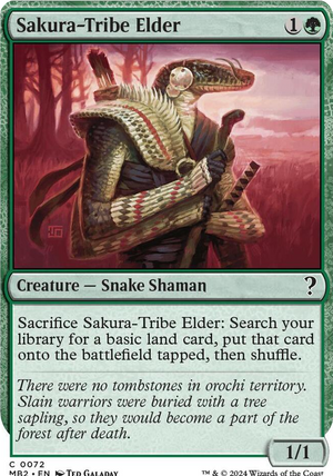 0072 Sakura-Tribe Elder (White Border) C Mystery Booster 2