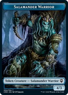 0004 Salamander Warrior // The Monarch Double-Sided Token T Commander Legends