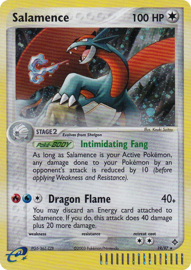 0019 Salamence - 19/97 (e-League) Promo Nintendo Promos
