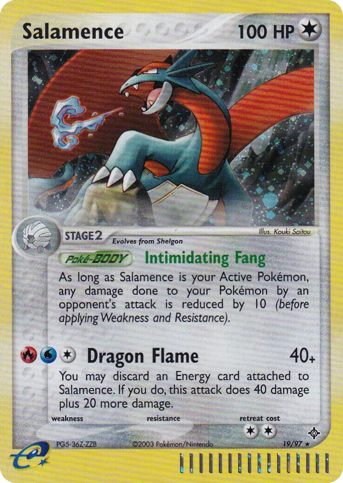 0019 Salamence - 19/97 (e-League) Promo Nintendo Promos