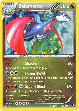 0057 Salamence - 57/108 (Cosmos Holo) Promo Blister Exclusives