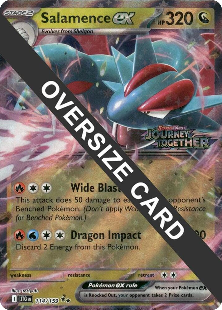 0114 Salamence ex Double Rare Jumbo Cards