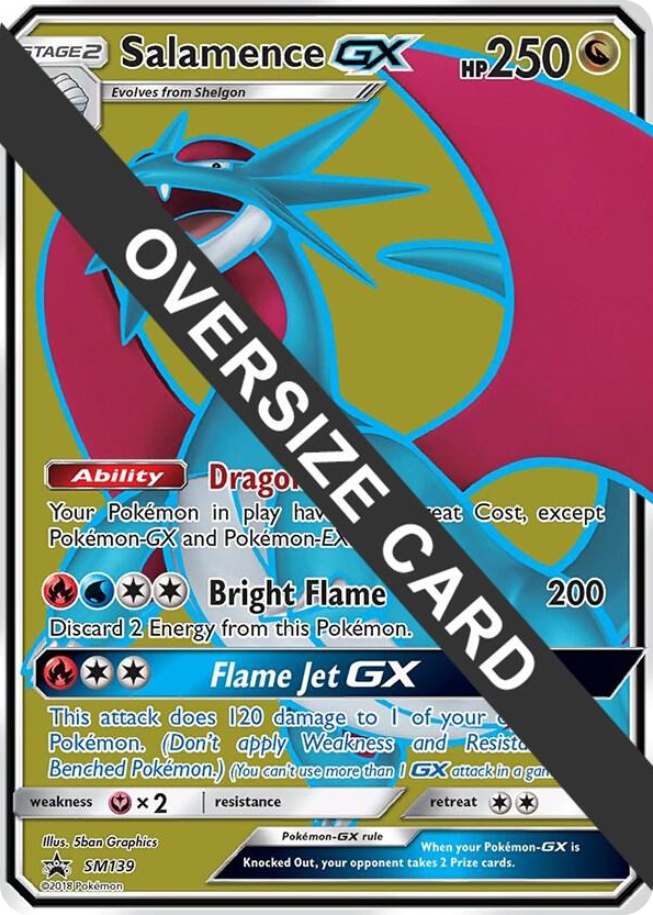 SM139 Salamence GX - SM139 (SM Black Star Promo) Promo Jumbo Cards