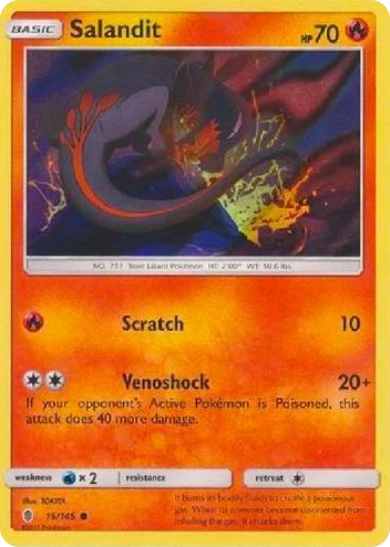 0015 Salandit - 15/145 (Collection Promo) Promo League & Championship Cards