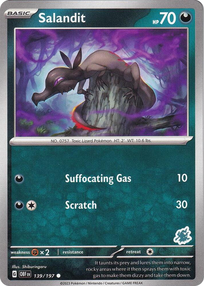 0139 Salandit - Darkrai Deck Common Battle Academy 2024