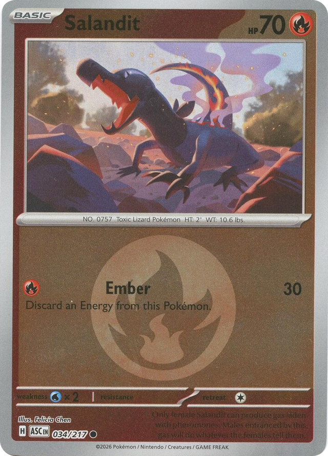 0034 Salandit (Energy Symbol Pattern) Common Ascended Heroes