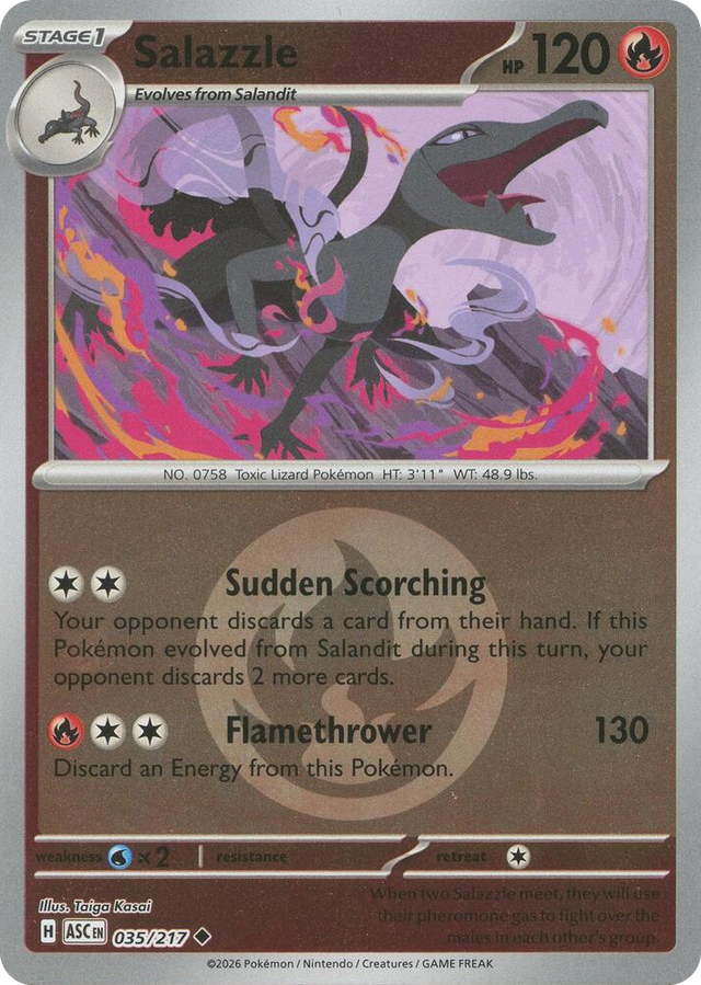 0035 Salazzle - 035/217 (Energy Symbol Pattern) Uncommon Ascended Heroes