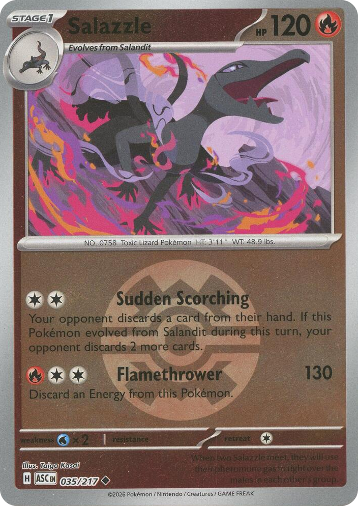 0035 Salazzle - 035/217 (Quick Ball) Uncommon Ascended Heroes