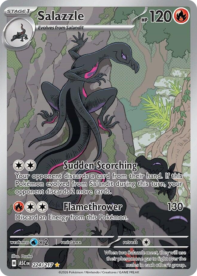 0224 Salazzle Illustration Rare Ascended Heroes