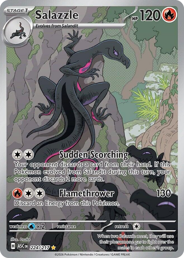 0224 Salazzle Illustration Rare Ascended Heroes