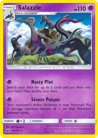 0047 Salazzle - 47/111 (SM Crimson Invasion) Rare Deck Exclusives