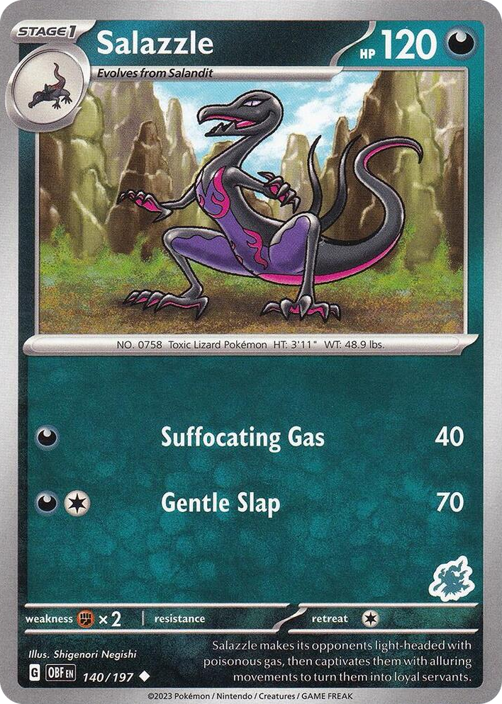 0140 Salazzle - Darkrai Deck Uncommon Battle Academy 2024