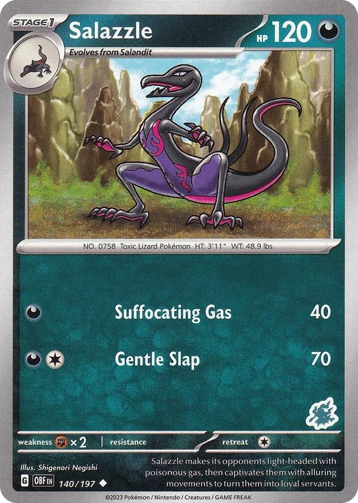 0140 Salazzle - Darkrai Deck Uncommon Battle Academy 2024