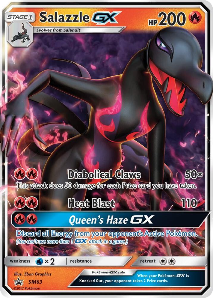 SM063 Salazzle GX - SM63 Promo SM Promos