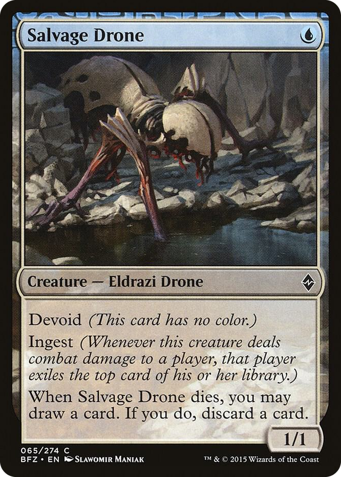 Salvage Drone #65 C - Battle for Zendikar Pokemon card